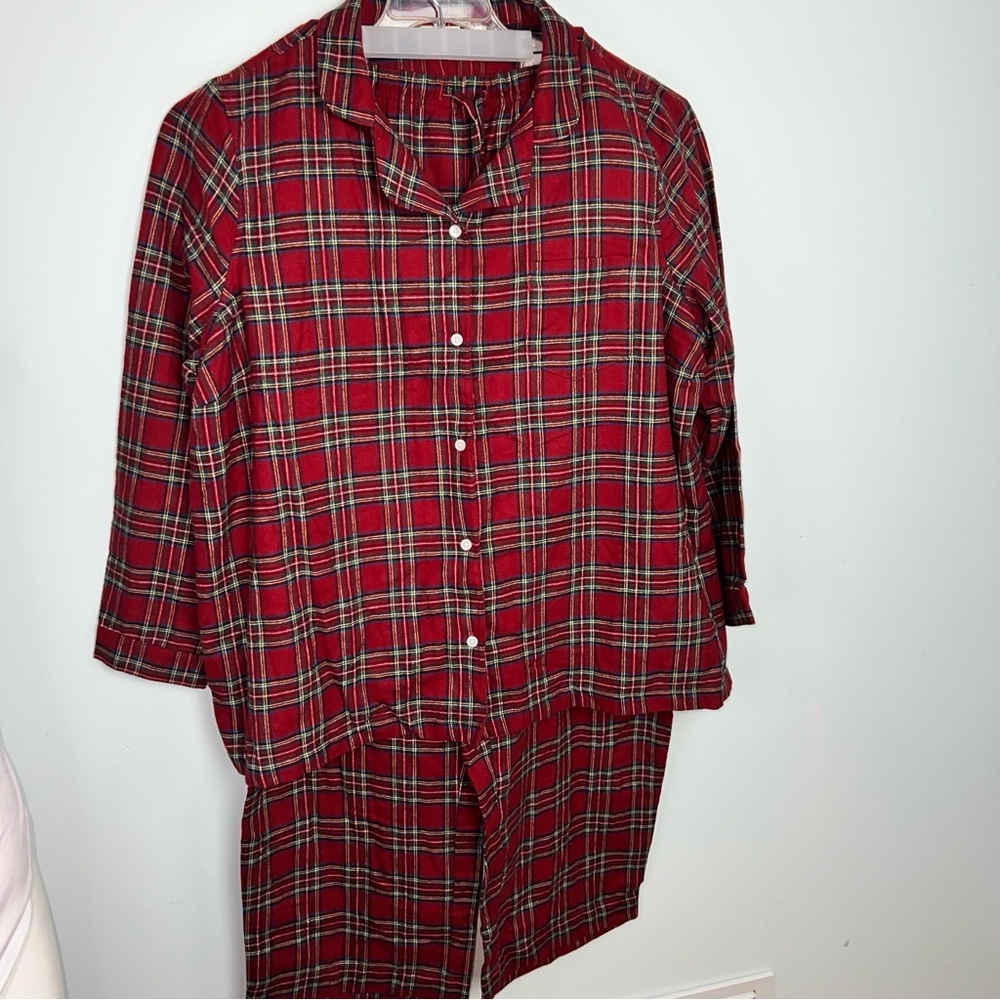 L.L. Bean Scotch Plaid Flannel Pajama Set - Men's Size 3X NWT